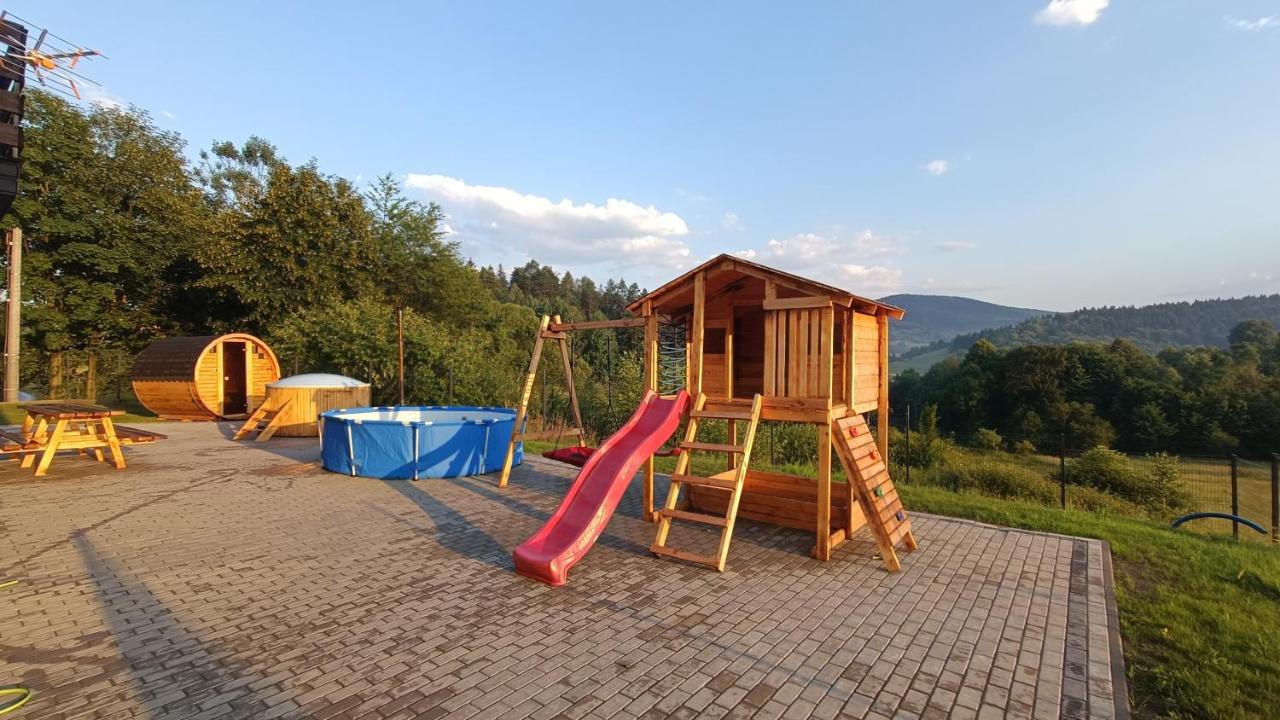 Sarnie wzgórze Sucha Beskidzka sauna jacuzzi Kukow Exterior foto